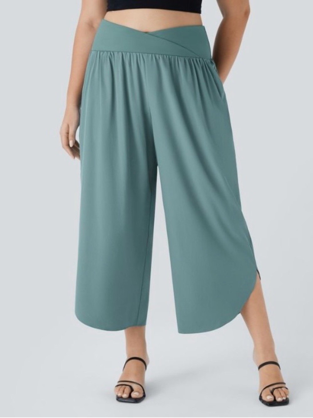 Halara Breezeful™ High Waisted Crossover Pocket Quick Dry Plus Size Pants
